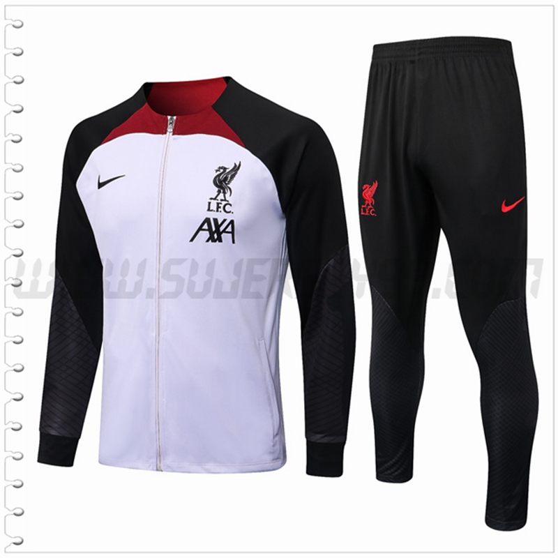 Chaqueta Chandal Futbol FC Liverpool Negro/Blanco 2022 2023