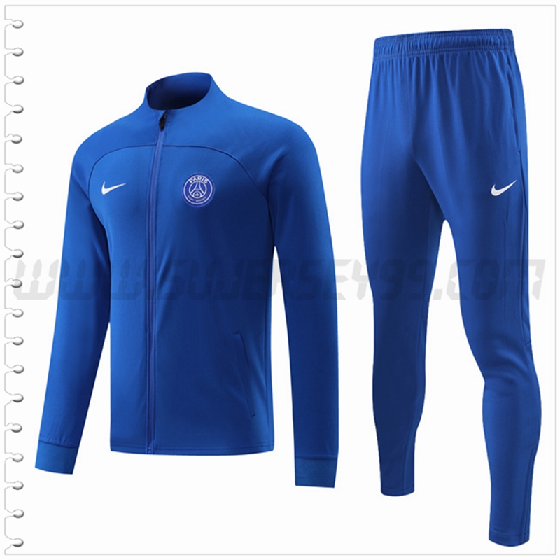 Chaqueta Chandal Futbol PSG Azul 2022 2023