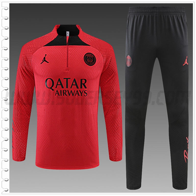 Chandal Futbol Jordan PSG Ninos Rojo 2022 2023