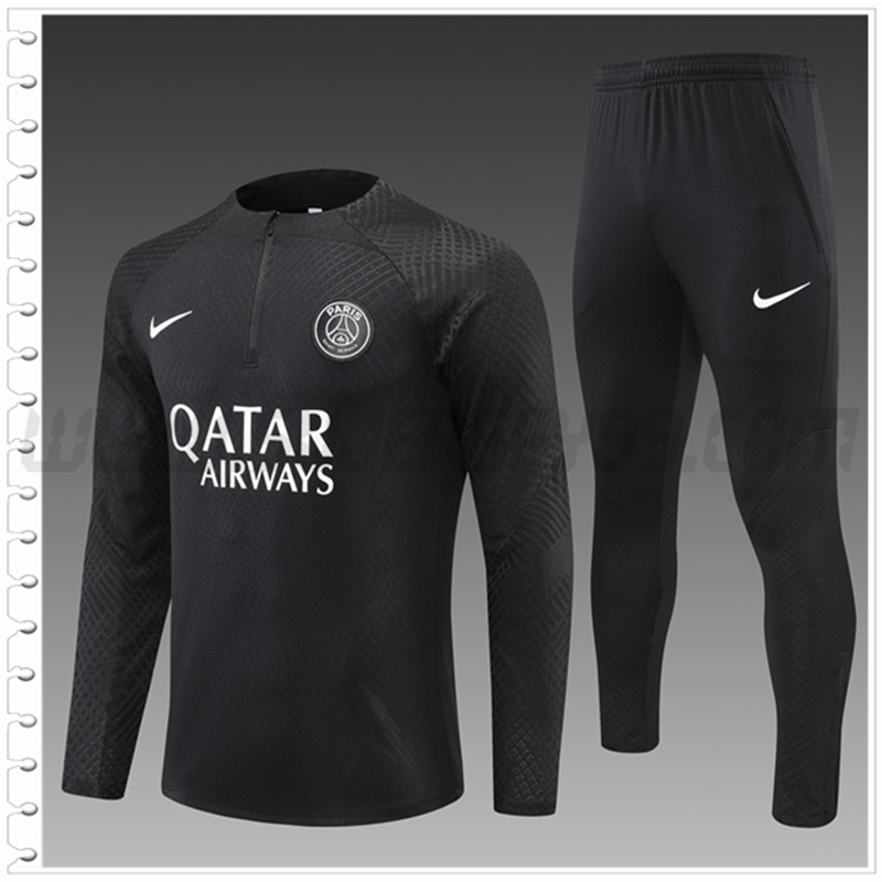 Chandal Futbol PSG Ninos Negro 2022 2023