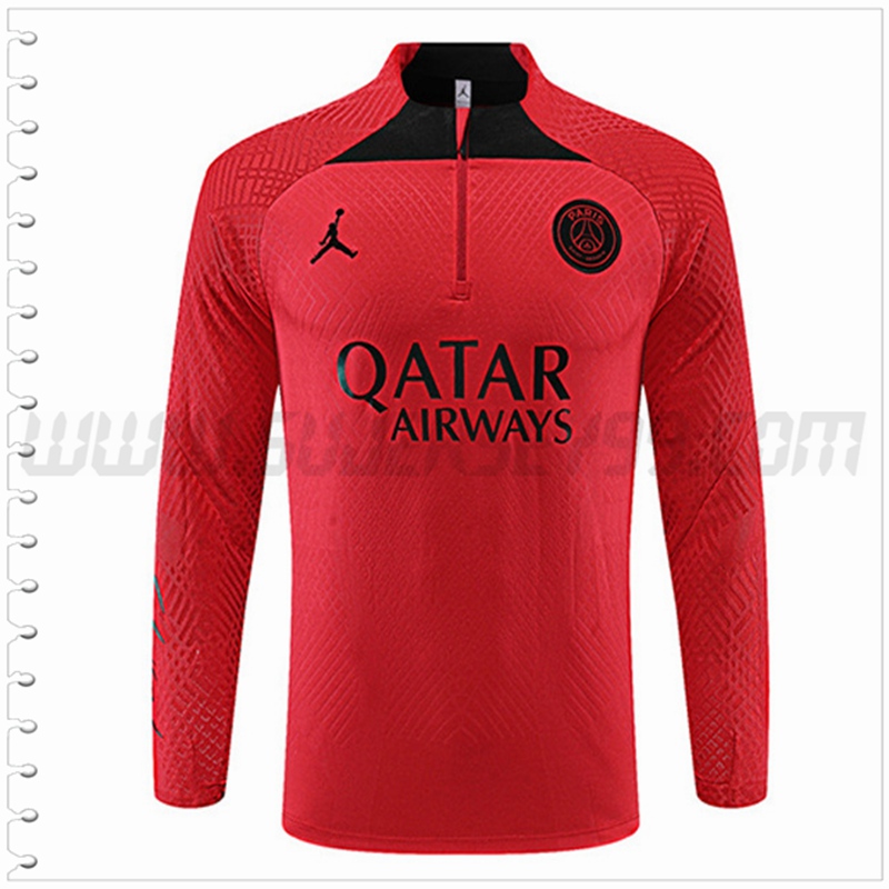 Sudadera Entrenamiento Jordan PSG Rojo 2022 2023