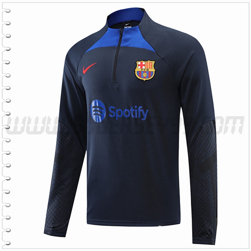 Sudadera Entrenamiento FC Barcelona Azul Marino 2022 2023