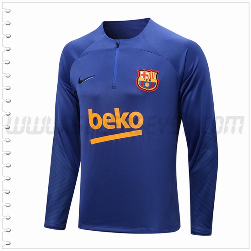 Sudadera Entrenamiento FC Barcelona Azul 2022 2023