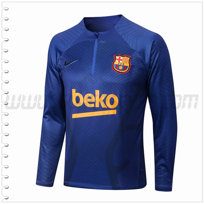 Sudadera Entrenamiento FC Barcelona Azul/Negro 2022 2023