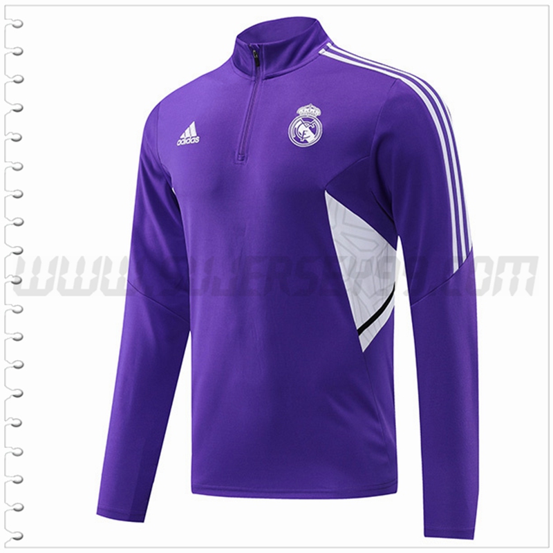 Sudadera Entrenamiento Real Madrid Púrpura 2022 2023