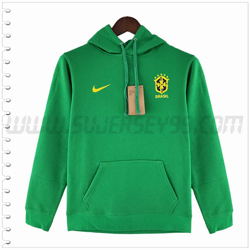 Sweatshirt con Capucha Brasil Verde 2022 2023