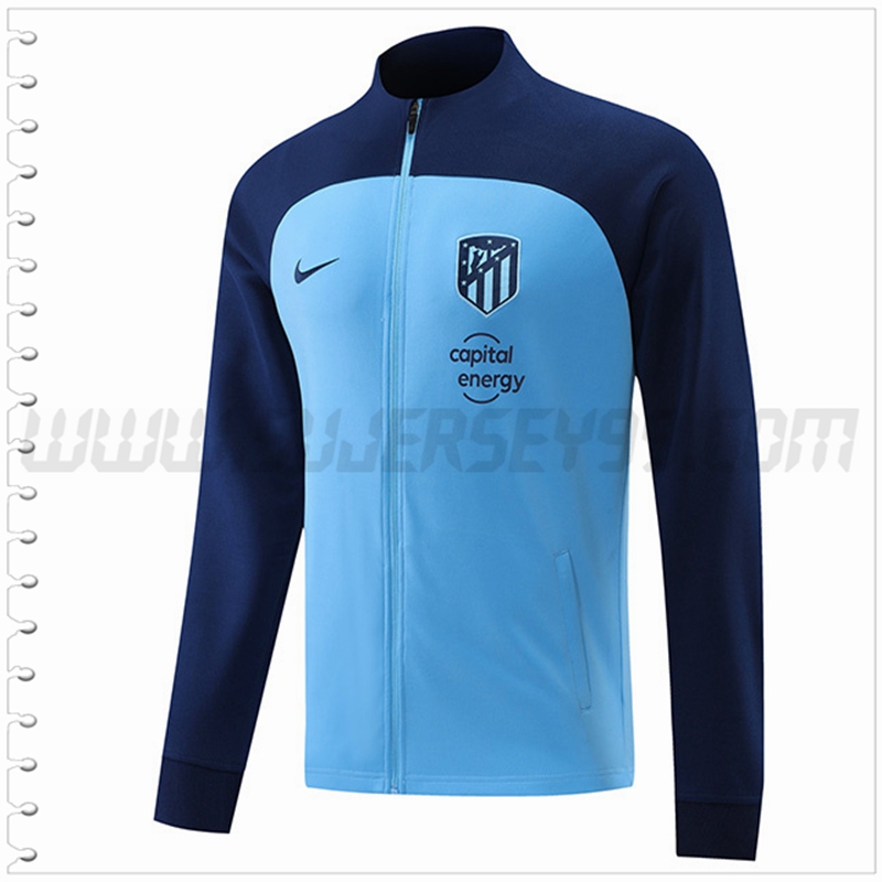 Chaqueta Futbol Atletico Madrid Azul 2022 2023