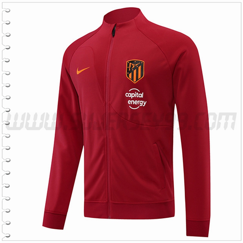 Chaqueta Futbol Atletico Madrid Rojo 2022 2023