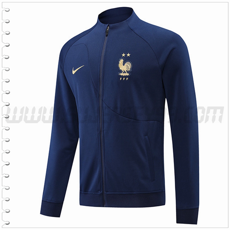 Chaqueta Futbol Francia Azul Marino 2022 2023