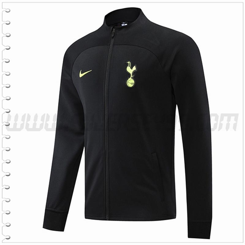 Chaqueta Futbol Tottenham Hotspurs Negro 2022 2023