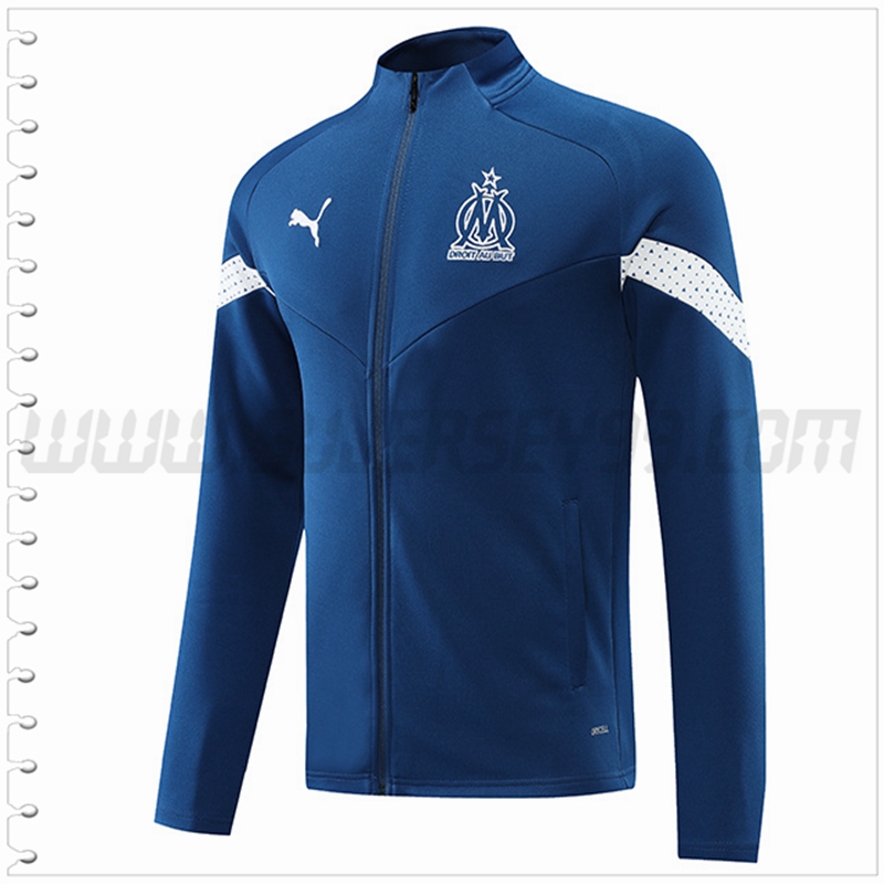 Chaqueta Futbol Marsella Azul 2022 2023