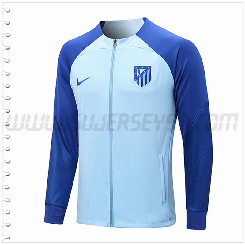 Chaqueta Futbol Atletico Madrid Azul claro 2022 2023