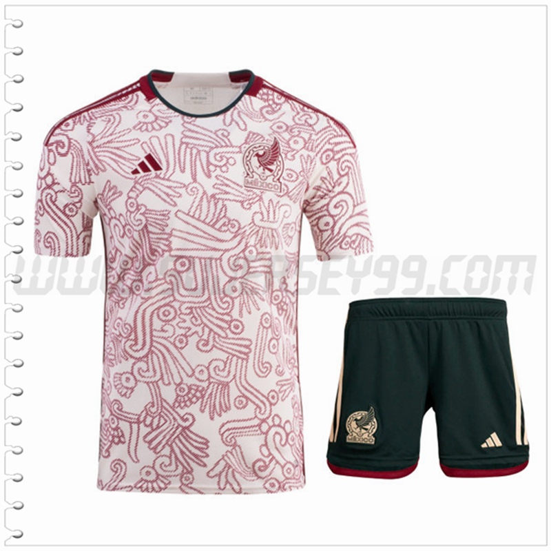 Segunda Equipacion del México + Pantalones Cortos 2022 2023