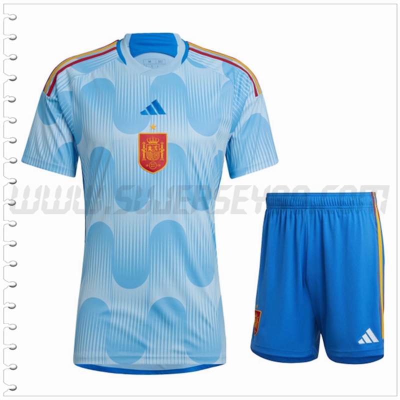 Segunda Equipacion del España + Pantalones Cortos 2022 2023