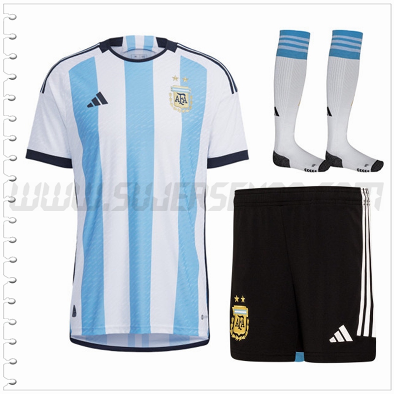 Primera Equipacion del Argentina (Pantalones + Calcetines) 2022 2023