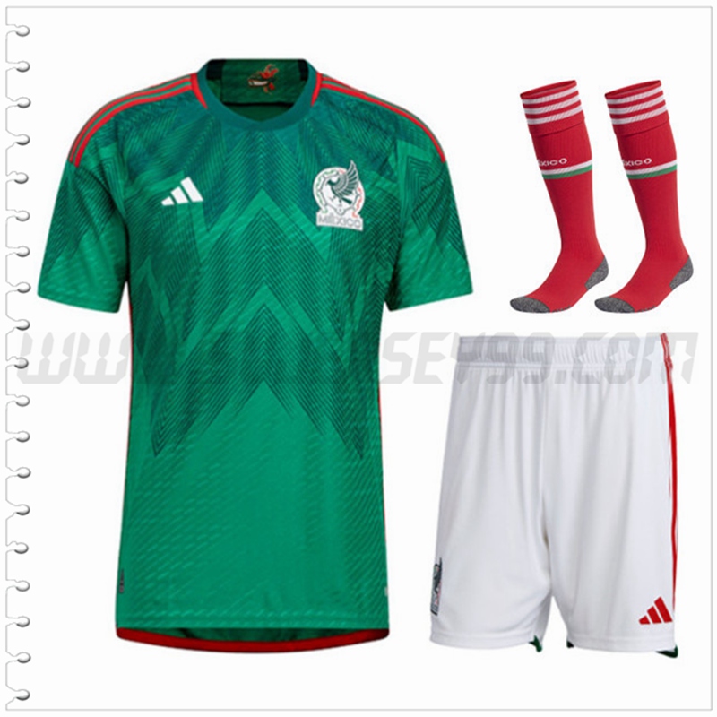 Primera Equipacion del México (Pantalones + Calcetines) 2022 2023