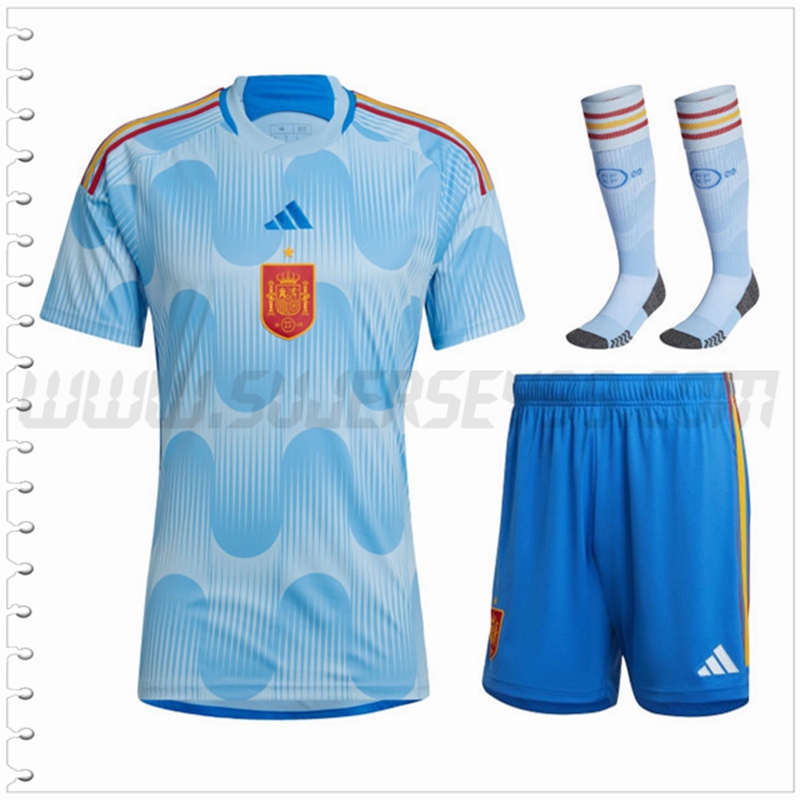 Segunda Equipacion del España (Pantalones + Calcetines) 2022 2023