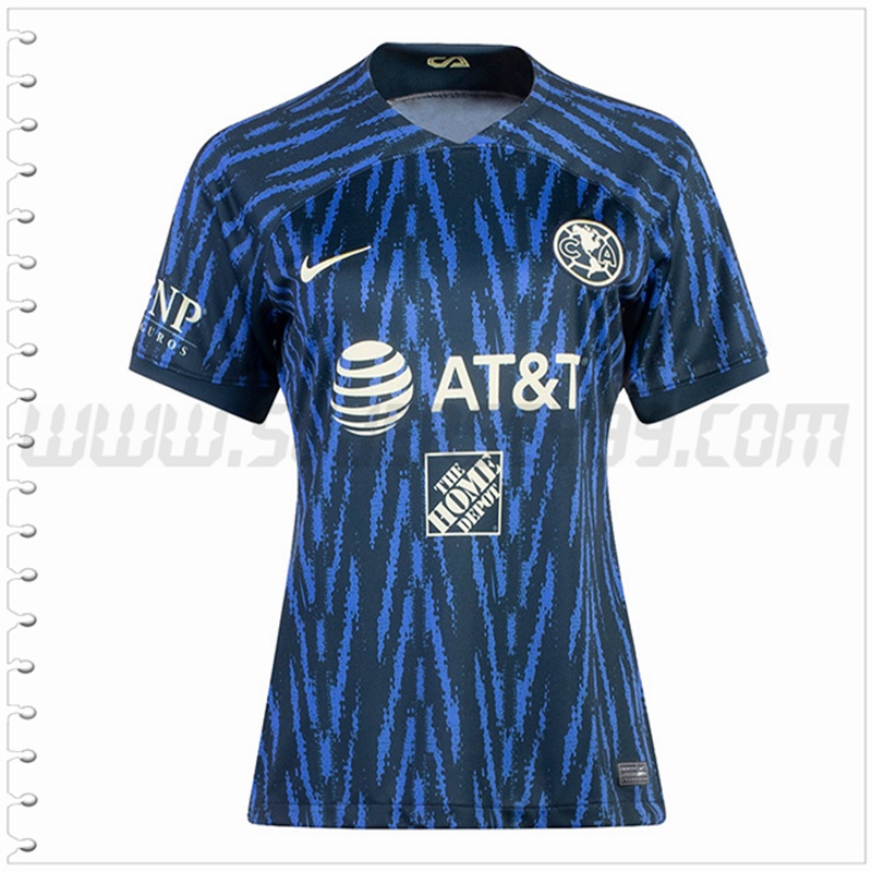 Segunda Camiseta Futbol Club America Mujer 2022 2023