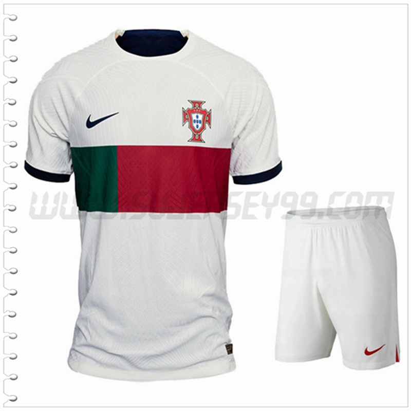 Segunda Equipacion del Portugal + Pantalones Cortos 2022 2023