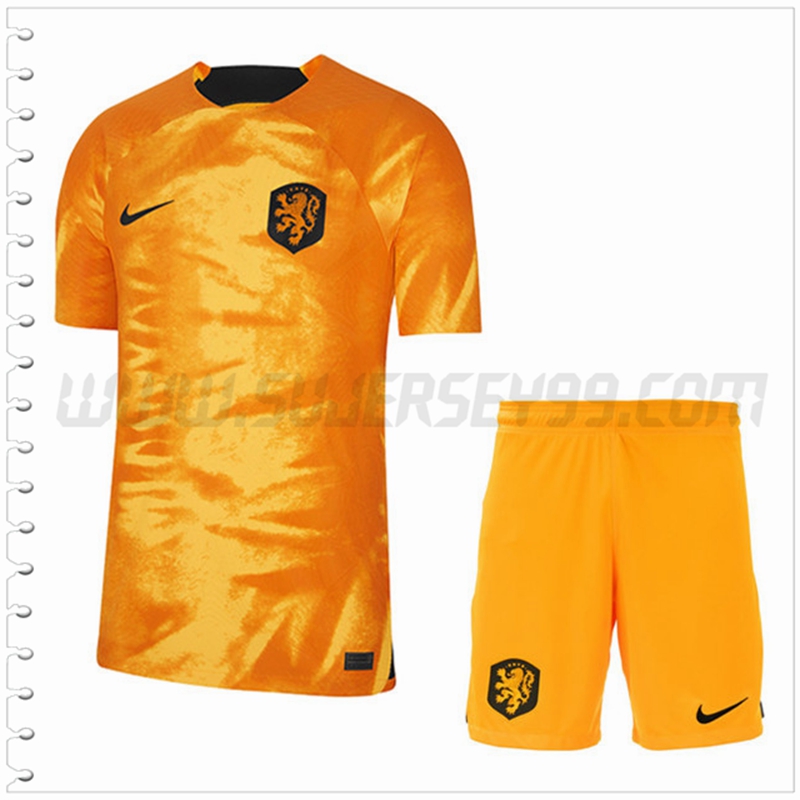 Primera Equipacion del Países Bajos + Pantalones Cortos 2022 2023