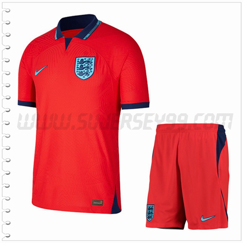 Segunda Equipacion del Inglaterra + Pantalones Cortos 2022 2023