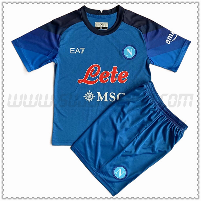 Primera Nuevo Camiseta SSC Nápoles Ninos Azul 2022 2023