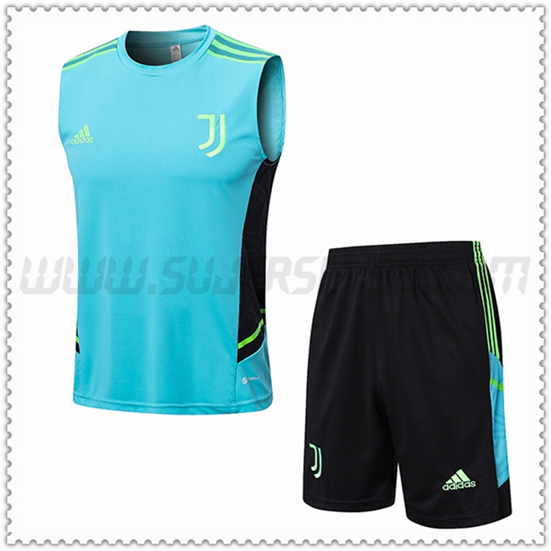 Camiseta Entrenamiento Juventus + Pantalones Cortos Verde 2022 2023