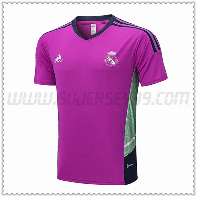 Camiseta Entrenamiento Real Madrid Púrpura 2022 2023