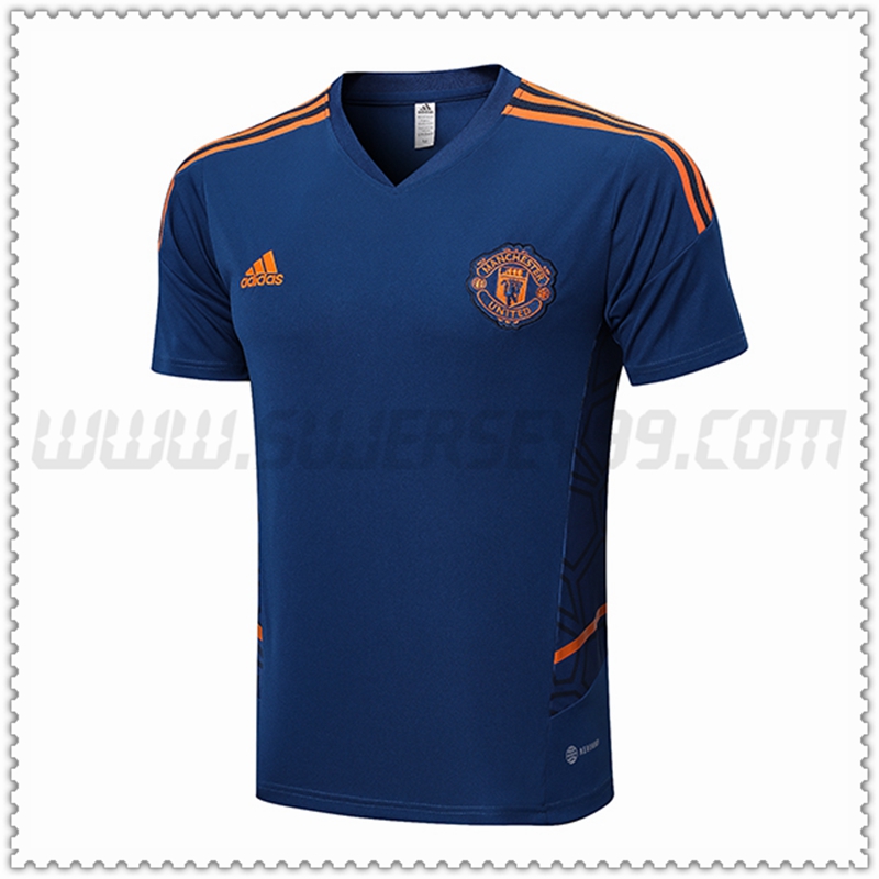 Camiseta Entrenamiento Manchester United Azul Marino 2022 2023