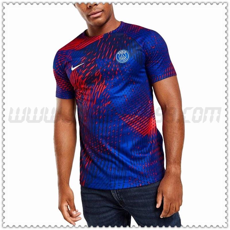 Camiseta Entrenamiento Nike PSG Azul/Rojo 2022 2023