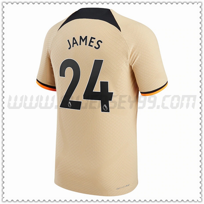 Tercera Camiseta Futbol FC Chelsea JAMES #24 2022 2023