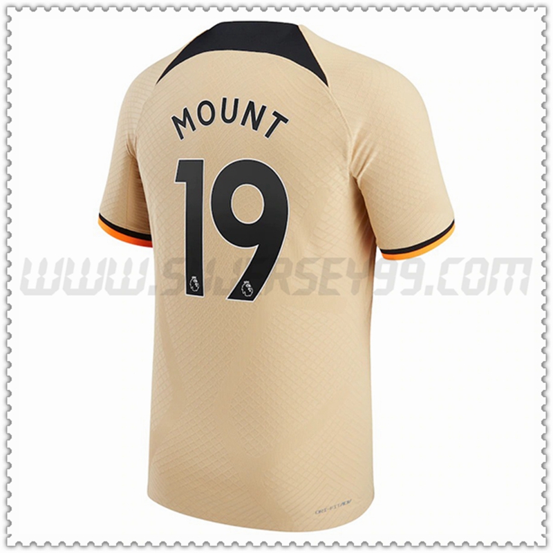 Tercera Camiseta Futbol FC Chelsea MOUNT #19 2022 2023