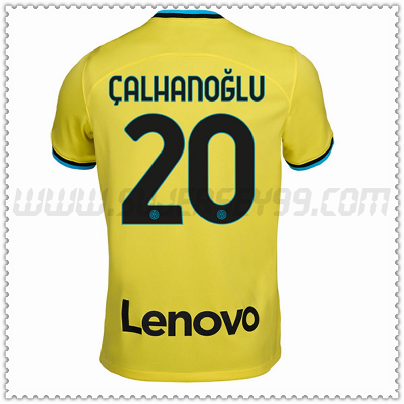 Tercera Camiseta Futbol Inter Milan ÇALHANOGLU #20 2022 2023