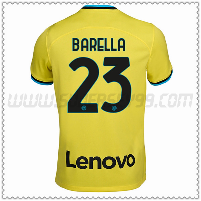 Tercera Camiseta Futbol Inter Milan BARELLA #23 2022 2023