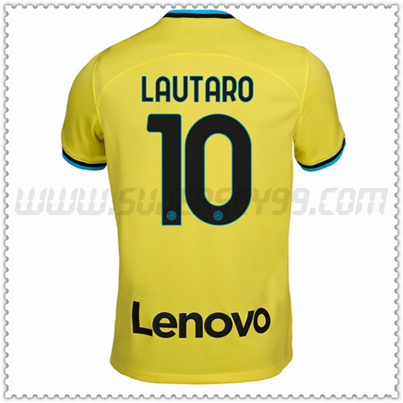 Tercera Camiseta Futbol Inter Milan LAUTARO #10 2022 2023