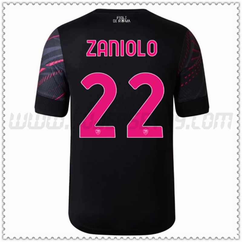 Tercera Camiseta Futbol AS Roma ZANIOLO #22 2022 2023