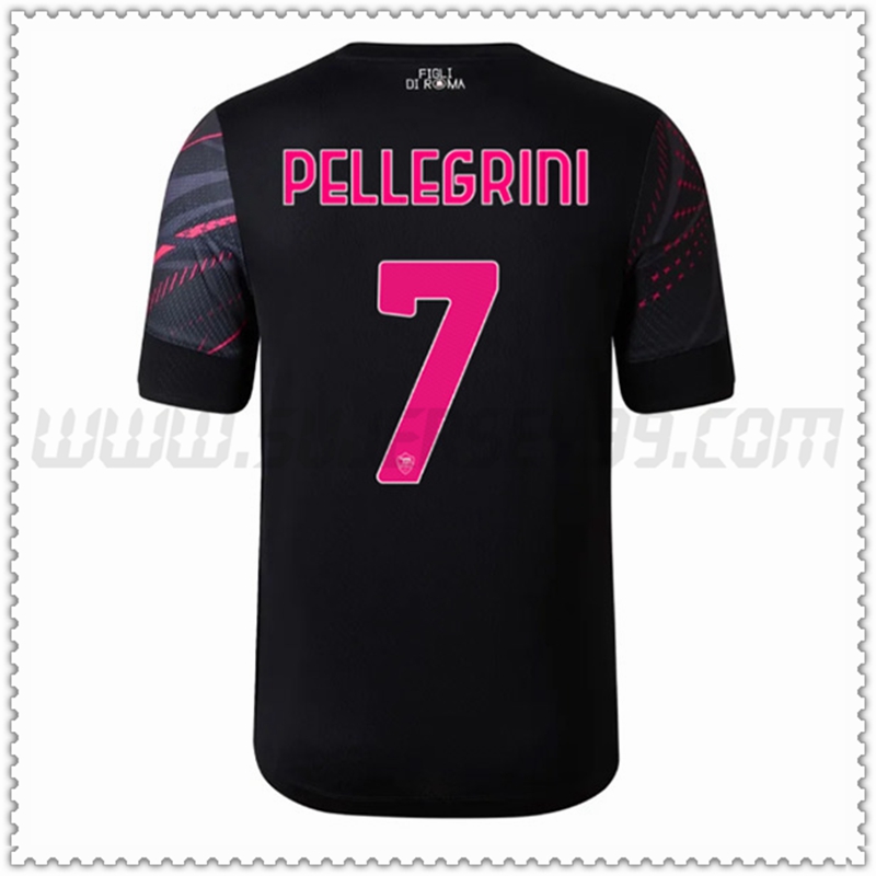 Tercera Camiseta Futbol AS Roma PELLEGRINI #7 2022 2023