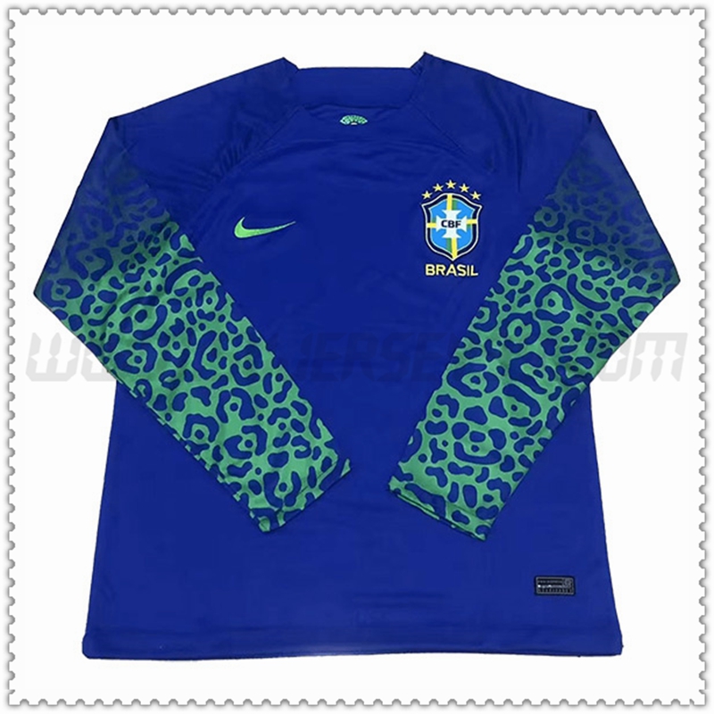 Segunda Nuevo Camiseta Equipo Brasil Manga Larga 2022 2023