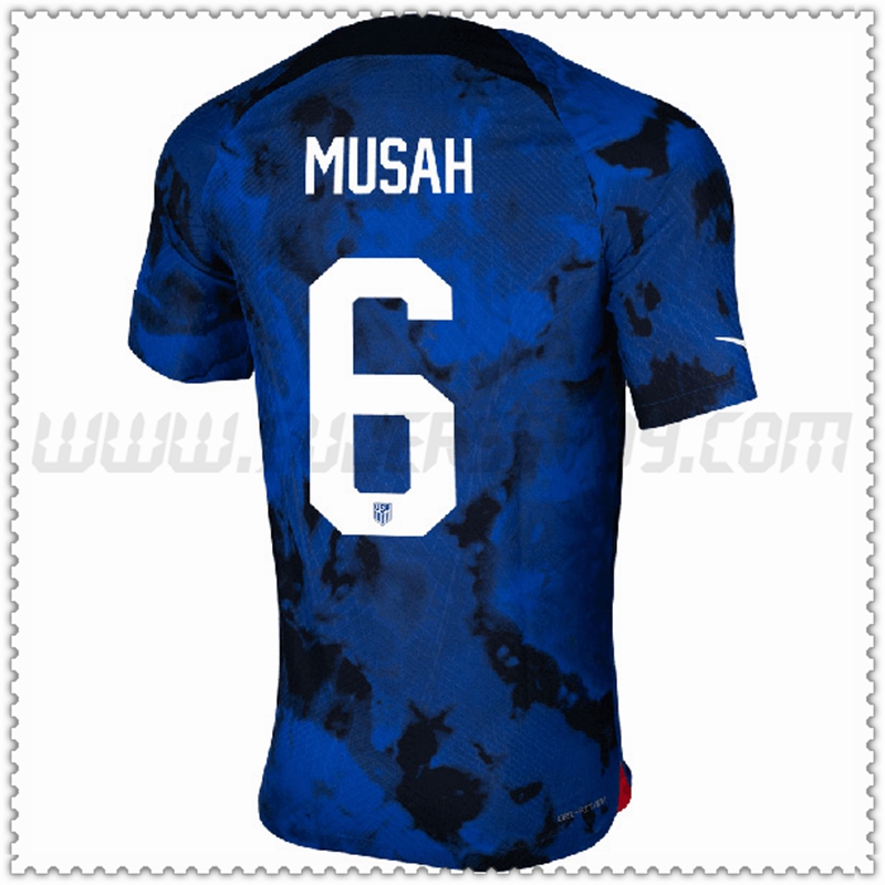 Segunda Camiseta Equipo Estados Unidos MUSAH #6 2022 2023