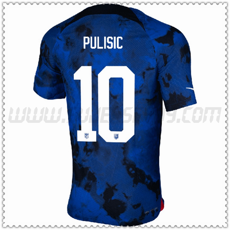 Segunda Camiseta Equipo Estados Unidos PULISIC #10 2022 2023