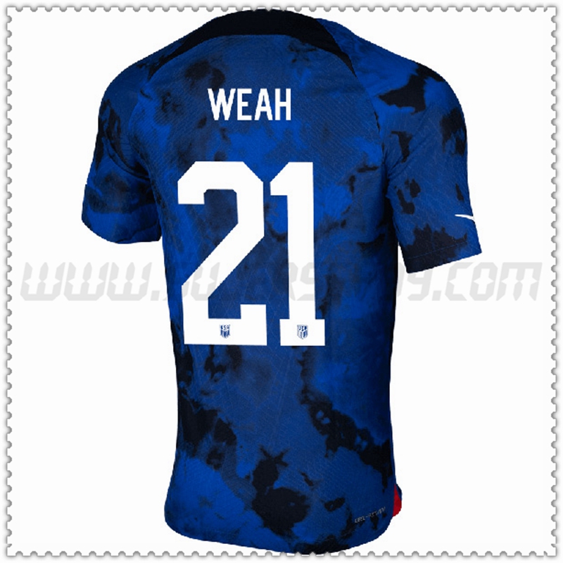 Segunda Camiseta Equipo Estados Unidos WEAH #21 2022 2023