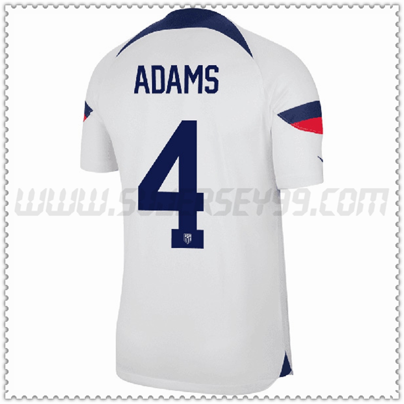 Primera Camiseta Equipo Estados Unidos ADAMS #4 2022 2023