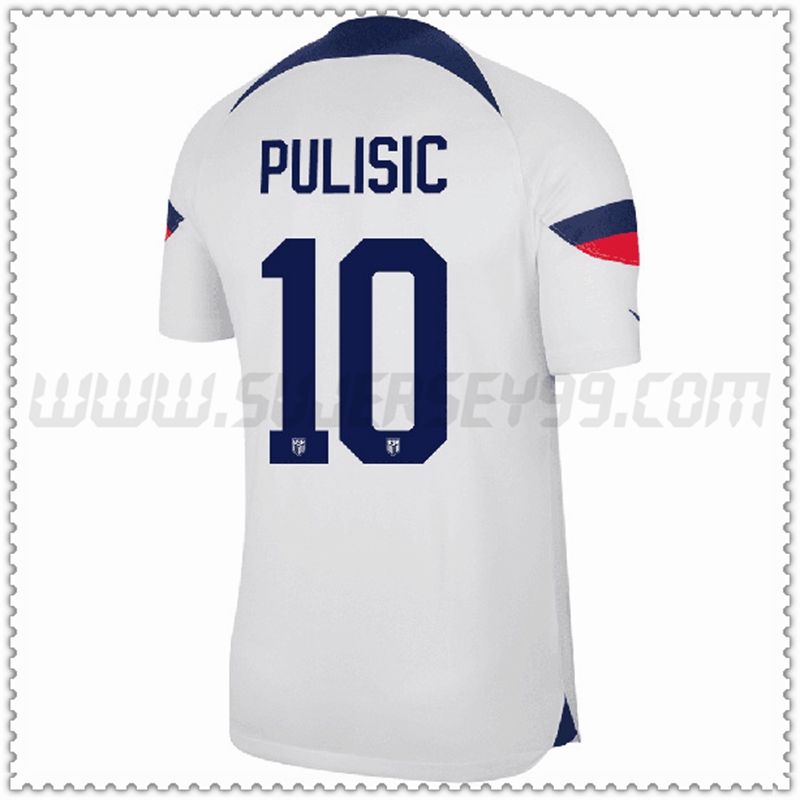 Primera Camiseta Equipo Estados Unidos PULISIC #10 2022 2023