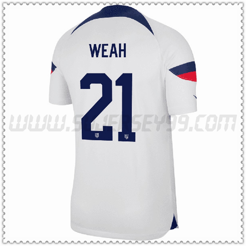 Primera Camiseta Equipo Estados Unidos WEAH #21 2022 2023