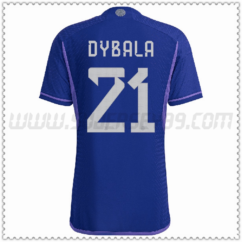 Segunda Camiseta Equipo Argentina DYBALA #21 2022 2023