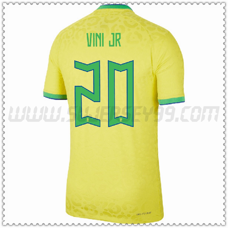 Primera Camiseta Equipo Brasil VINI JR #20 2022 2023