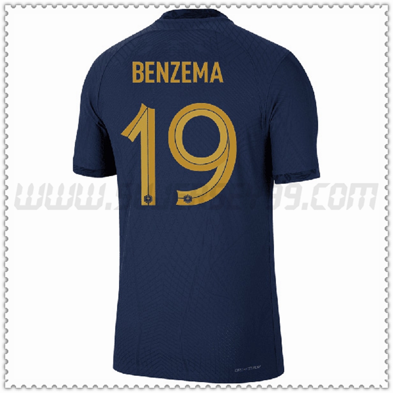 Primera Camiseta Equipo Francia BENZEMA #19 2022 2023