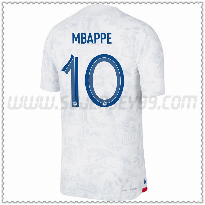 Segunda Camiseta Equipo Francia MBAPPE #10 2022 2023