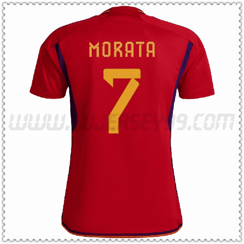 Primera Camiseta Equipo España MORATA #7 2022 2023