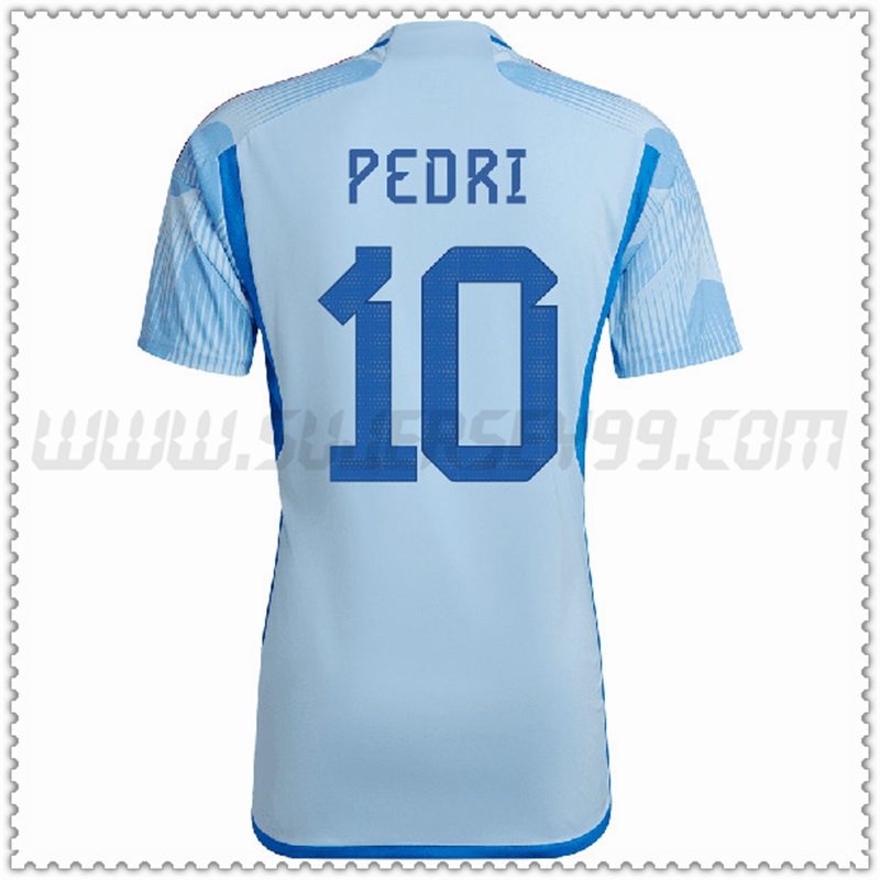 Segunda Camiseta Equipo España PEDRI #10 2022 2023